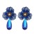 diamond geometry flowers hollow pendant earrings high fashion temperament Earring woman