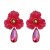 diamond geometry flowers hollow pendant earrings high fashion temperament Earring woman