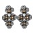 exaggerating flowers tassel earrings samll fashion temperament earring high Earring