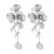  zircon flowers petal tassel ear stud small fresh sweet personality earrings samll wind Earring