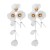  zircon flowers petal tassel ear stud small fresh sweet personality earrings samll wind Earring