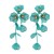  zircon flowers petal tassel ear stud small fresh sweet personality earrings samll wind Earring