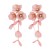  zircon flowers petal tassel ear stud small fresh sweet personality earrings samll wind Earring