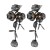  zircon flowers petal tassel ear stud small fresh sweet personality earrings samll wind Earring