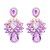  drop earring glass diamond environmental crafts samll personality