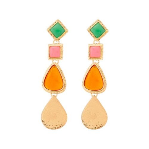  trend Irregular resin drop earring fashion samll personality splice Earring