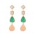  trend Irregular resin drop earring fashion samll personality splice Earring