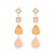 trend Irregular resin drop earring fashion samll personality splice Earring