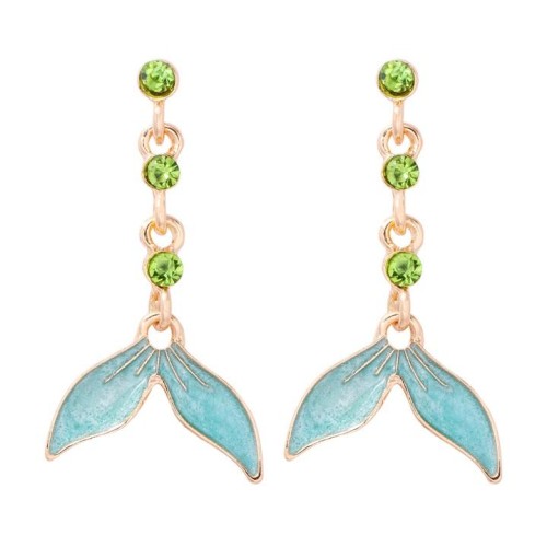  wind personality earring environmental crafts enamel diamond woman personality temperament Earring