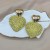 occidental style earring love beads color glass fully-jewelled earrings ear stud high Earring woman
