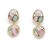 ins wind occidental style ear stud geometry pendant Pearl earrings Alloy diamond Earring earring