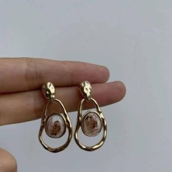  retro Irregular hollow earrings woman fashion high samll ear stud Earring