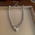 Metal wind chain love necklace woman short style clavicle chain exaggerating
