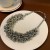 Metal wind chain love necklace woman short style clavicle chain exaggerating