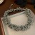 Metal wind chain love necklace woman short style clavicle chain exaggerating
