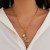 occidental style  fashion sun embed zircon necklace woman  geometry Alloy love tassel clavicle chain