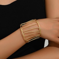 creative personality width hollow twining opening bangle lady  brief geometry ..