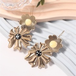  mediumVintage personality Metal sun flowers earring  personality brief fashio..