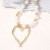 ins exaggerating hollow big love fashion beads color imitate Pearl necklace  brief all-Purpose woman clavicle ch