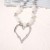 ins exaggerating hollow big love fashion beads color imitate Pearl necklace  brief all-Purpose woman clavicle ch