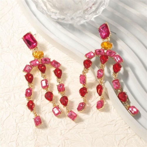 trend fashion fully-jewelled tassel earring     brief all-Purpose temperament style