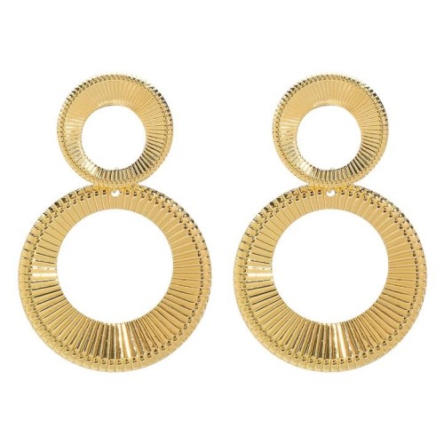 E occidental style retro brief temperament big samll circle ear stud  personality exaggerating samll Earring