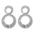 E occidental style retro brief temperament big samll circle ear stud  personality exaggerating samll Earring