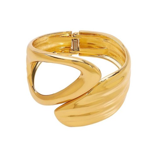 occidental style exaggerating geometry asymmetry Alloy bangle  high opening