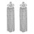 E occidental style fashion Earring fully-jewelled long tassel earrings woman  exaggerating banquet earrings