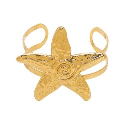 occidental style personality exaggerating Metal starfish Modeling opening bang..