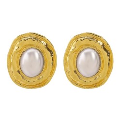 E occidental style temperament earrings woman  brief all-Purpose Round Alloy e..