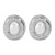 E occidental style temperament earrings woman  brief all-Purpose Round Alloy embed Pearl fashion ear stud