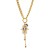 occidental style wind titanium steel blue eyes tassel necklace  creative Moon Rhinestone stainless steel color r