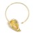 occidental style exaggerating leaves three-dimensional Metal wind Collar  retro samll high necklace woman