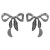 E fashion Metal bow earrings  retro brief temperament ear stud woman