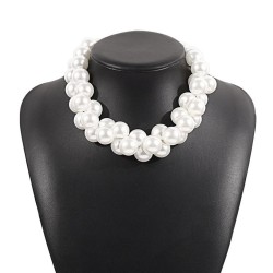 occidental style same style imitate Pearl necklace  exaggerating big Pearl tem..