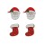 occidental style fashion christmas day ear stud set day Santa Claus lady