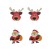 occidental style fashion christmas day ear stud set day Santa Claus lady
