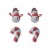 occidental style fashion christmas day ear stud set day Santa Claus lady