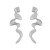 occidental style snake long style earringsI wind fashion same style ear stud Irregular Earring