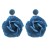 Autumn and Winter flowers earrings occidental style exaggerating Earring woman trend Cowboy blue roseearrings