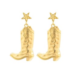 occidental style retro wind high textured earrings woman