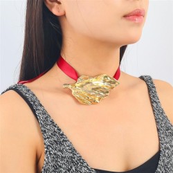  occidental style three-dimensional leaves necklace fashion brief Leaf belt ch..