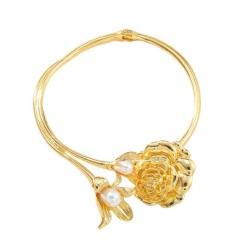occidental style exaggerating three-dimensional Pearl flowers flower Collar me..