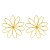  exaggerating fashion hollow all-Purpose Alloy flowers ear stud creative brief day style