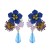 resin flowers beads diamond Autumn and Winter retro earrings woman