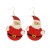 occidental style christmas series Earring diamond christmas tree snowflake christmas day ear stud earrings