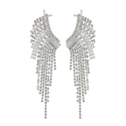 bride diamond Irregular tassel earrings personality temperament Earring