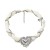 new retro Alloy love necklace Pearl chain occidental style diamond chain weave lady clavicle chain