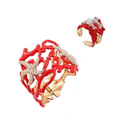 occidental style starfish bangle personality bangle fashion Irregular hollow b..
